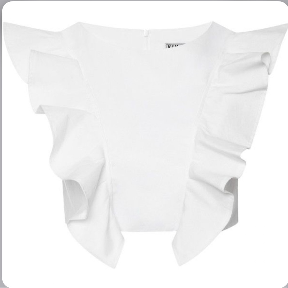 Viva Aviva ruffled crop top